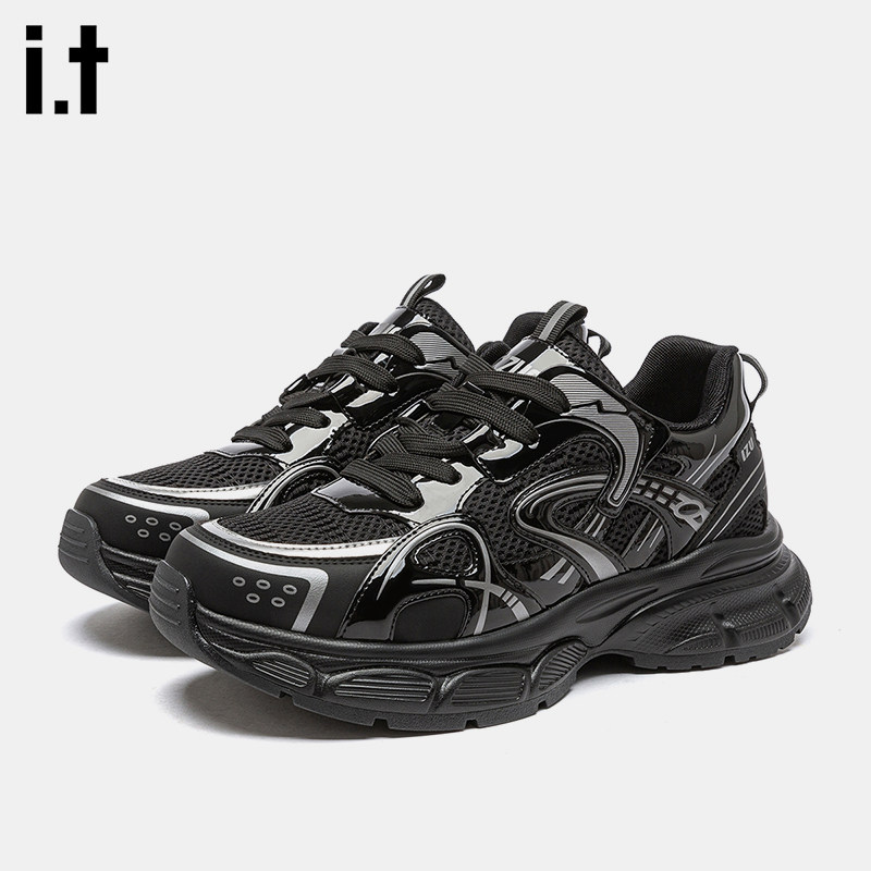 it2025新款银色复古老爹鞋