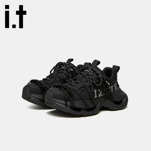 it izzue男鞋2025老爹鞋新款鞋子男款增高鞋男士休闲潮流运动鞋v