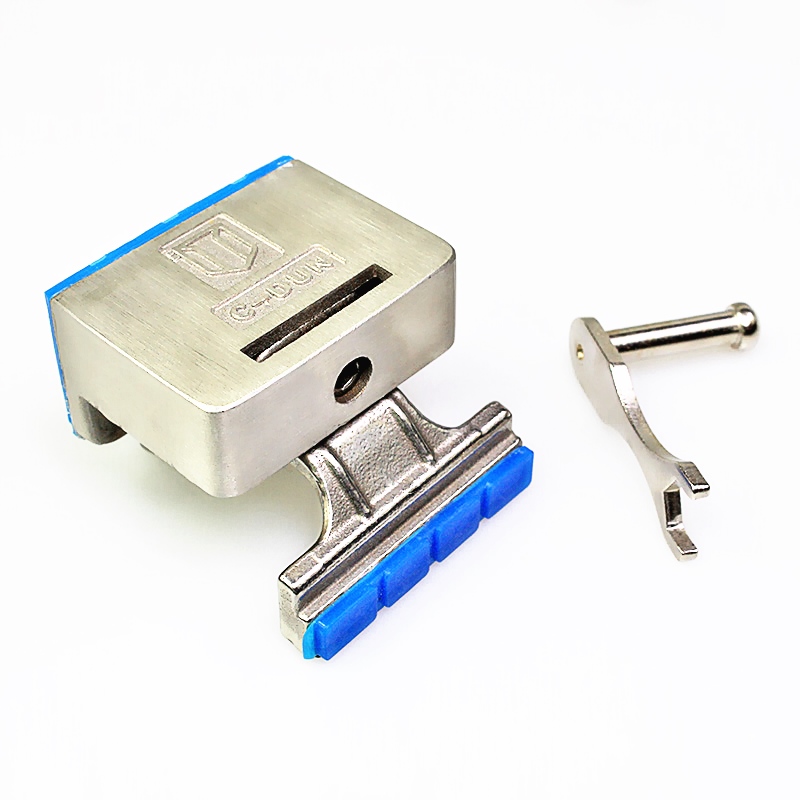 窗盾免安装铝合金移门锁不锈钢窗户锁 不碍纱窗推拉T门窗防盗锁T1