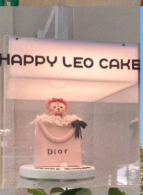 亚克力旋转灯箱定制 可放装饰物件 网红蛋糕O店发光广告牌花店灯