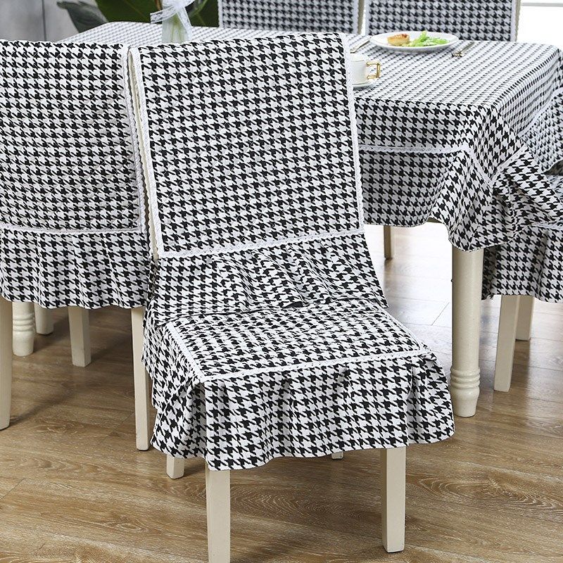 家用餐厅简约现代中式分体餐椅垫靠背套罩四季通用椅子.垫椅套坐