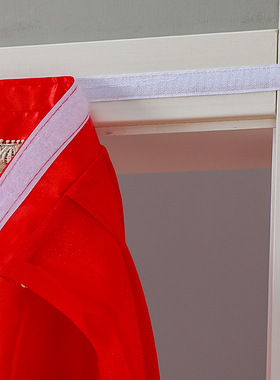 新款红色b单层纱卧室长门帘布艺蕾丝四季家用防蚊纱帘隔断透气纱