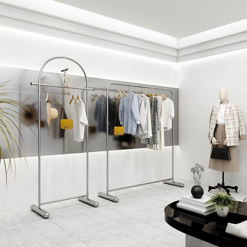 服装店展示架陈列道具男装女装店专用中岛货架不锈钢落地式挂衣架,金属材料及制品,金属加工件/五金加工件,淘宝优惠券,粉丝福利购,淘宝优惠卷