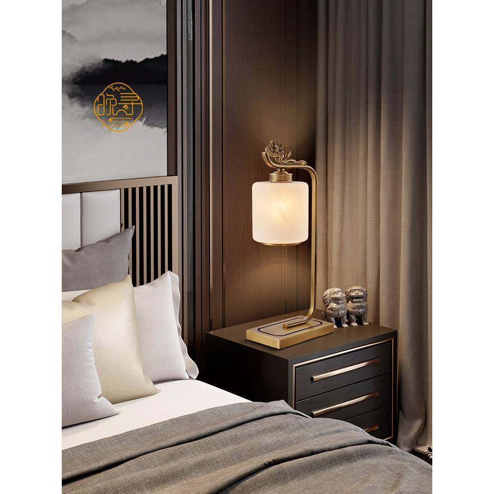 新中式全铜云石台灯客厅装饰灯中国风复古卧室床头灯莲花台灯,自行车/骑行装备/零配件,更多零件/配件,淘宝优惠券,粉丝福利购,淘宝优惠卷