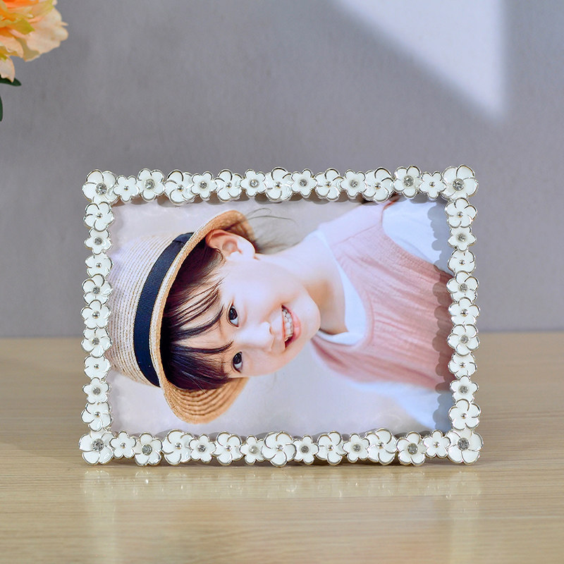 日式小清晰相框摆台创意儿童6六7D七8寸全家福像架照片定制高级感