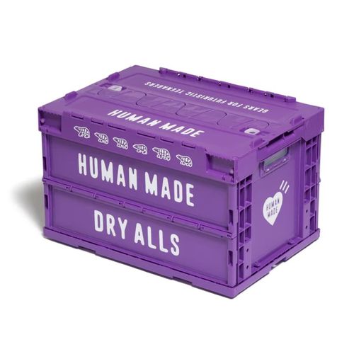 Human Made粉色折叠收纳箱车后备箱收纳箱潮流车载工业风装饰摆饰