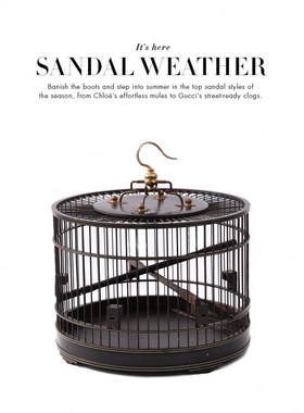 中式样板房售楼处书房鸟笼摆件紫光檀工艺圆形笼子博古Z架软装饰