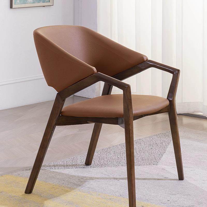 意式实木餐椅简约现代客厅休闲靠背椅书房书椅别墅设计师真皮椅,特色手工艺,其他特色工艺品,淘宝优惠券,粉丝福利购,淘宝优惠卷