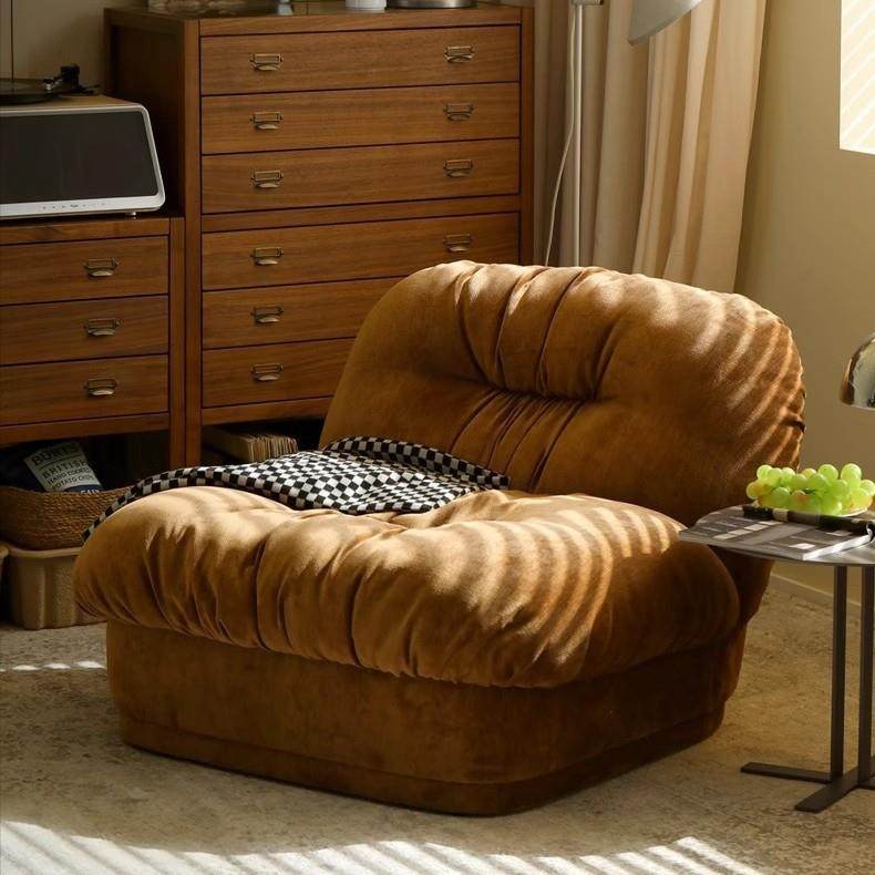 民宿中古风复古贝果单人沙发懒人休闲椅阳台客厅布艺创意设计师,3C数码配件,其它配件,淘宝优惠券,粉丝福利购,淘宝优惠卷