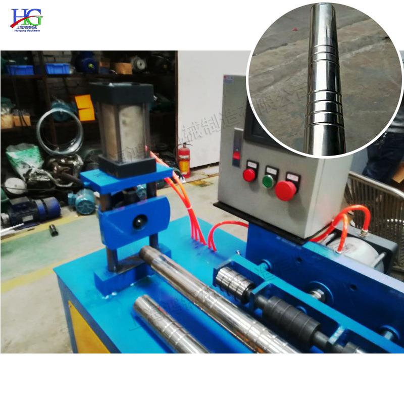 圆管钢管压花机 全自动气动压花机 台式不锈钢花纹管制作设备