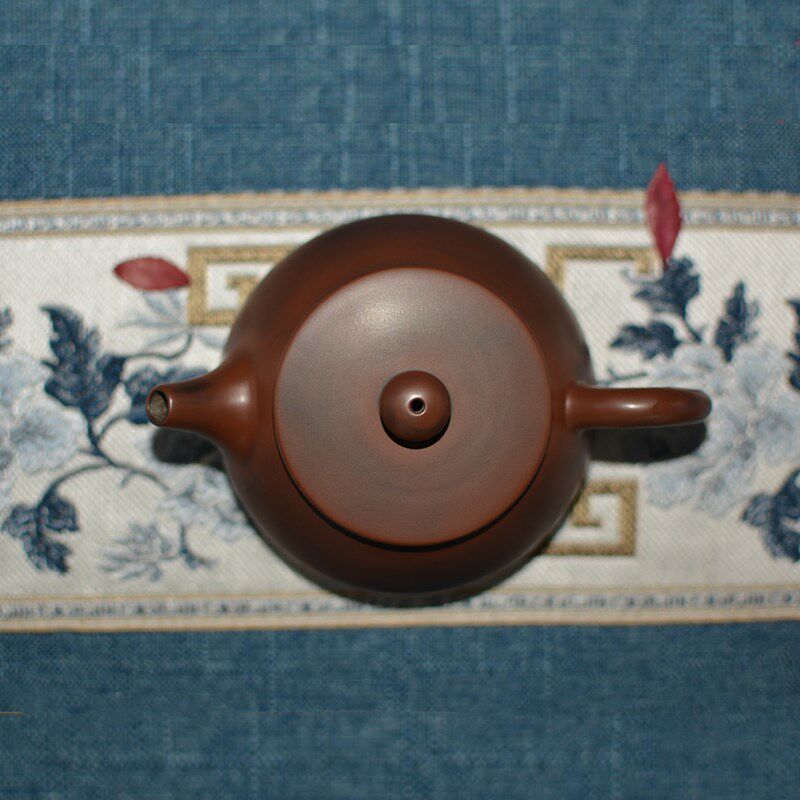 广西特产钦州坭兴陶茶壶名家石瓢壶全手工紫泥茶具建水工艺泡茶器
