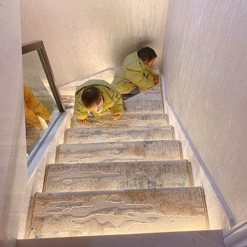 轻奢家用定制立体地毯实木大理石防滑楼梯踏步垫免胶自粘厂家直销