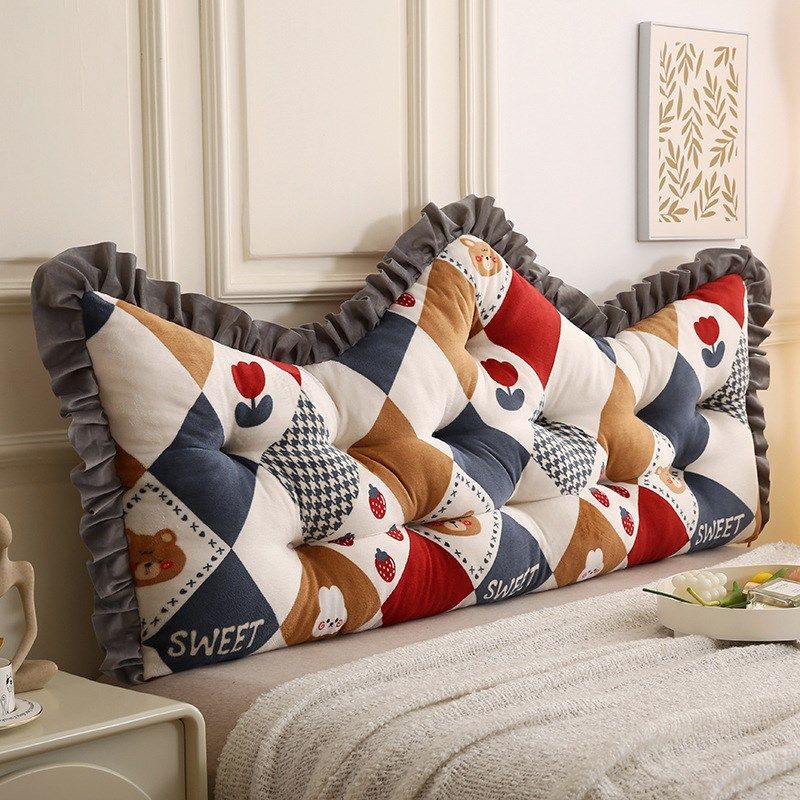 床头靠垫公主靠枕卧室榻榻米软包双人护腰大靠背飘窗墙靠宿舍床C,居家布艺,抱枕被,淘宝优惠券,粉丝福利购,淘宝优惠卷