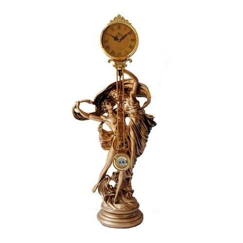 摆钟欧式客厅立式座钟台式落地钟古典静音立钟P家用座钟时钟桌面