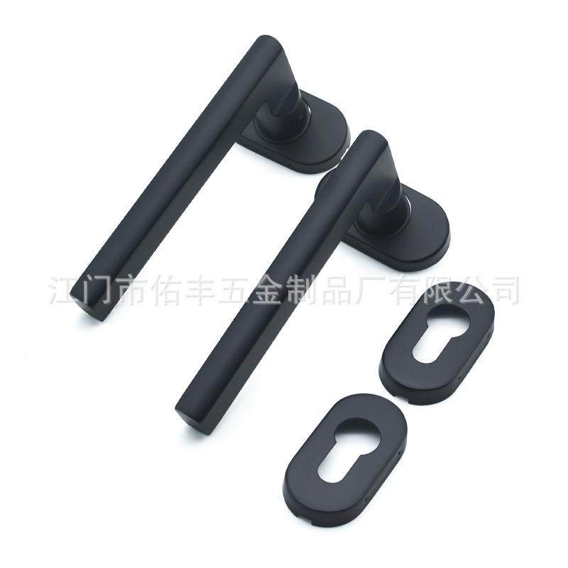 304不锈钢哑黑门拉手 型材窄面板分体门把手 椭圆盖空心扁执手,3C数码配件,其它配件,淘宝优惠券,粉丝福利购,淘宝优惠卷