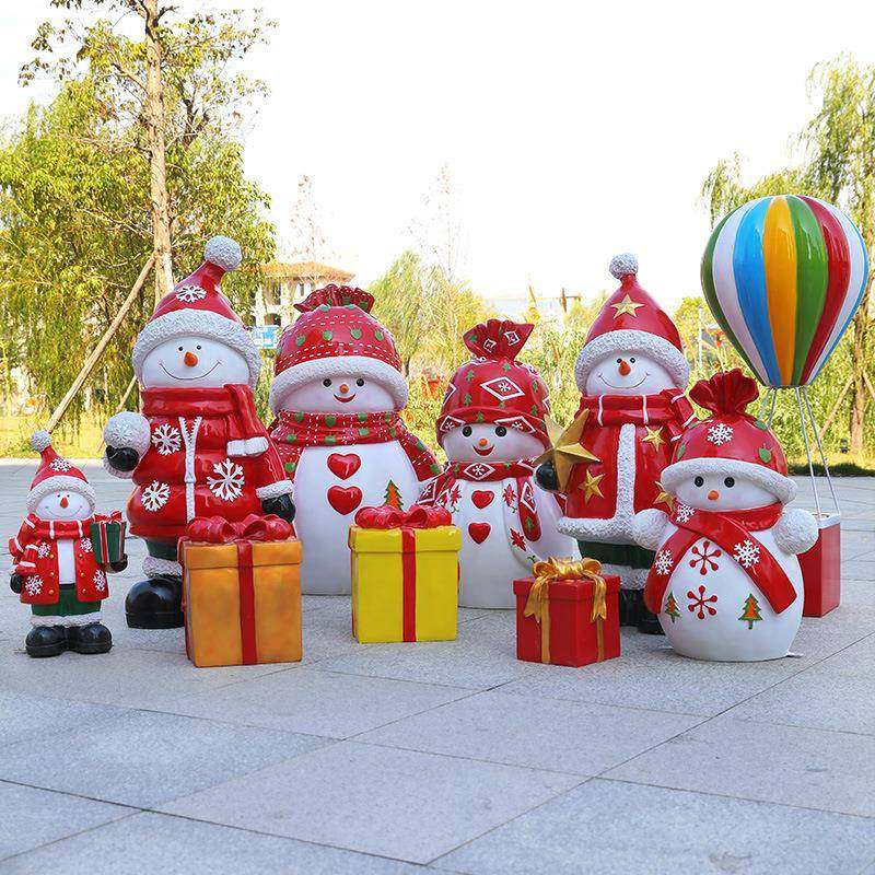 玻璃钢摆件卡通圣诞雪人人物雕塑户外大型商场地产美陈节日装饰品,金属材料及制品,金属加工件/五金加工件,淘宝优惠券,粉丝福利购,淘宝优惠卷
