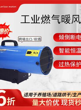 外贸出口处理蓝色欧插220V取暖器道路烘干生产车间工业燃油暖风机
