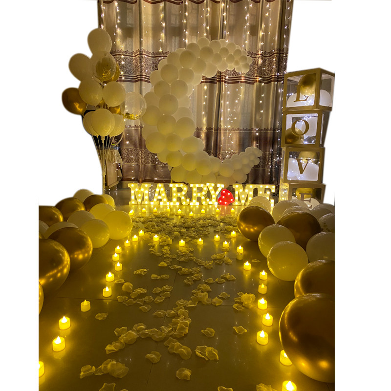 网红求婚布置室内套餐简约卧室客厅现场装饰道具场景用品月亮气球,节庆用品/礼品,装饰灯,淘宝优惠券,粉丝福利购,淘宝优惠卷