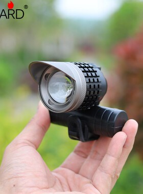 T6变焦远射强光防水头灯车灯手电筒内置充电电池USB充电自行车灯