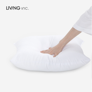 inc. 抱枕芯 腰枕芯长方形 白色靠垫靠枕芯正方形 LIVING
