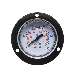 压力表空压机气压表轴向带边水压表气动表1MPA Y50ZT面板式 40ZT