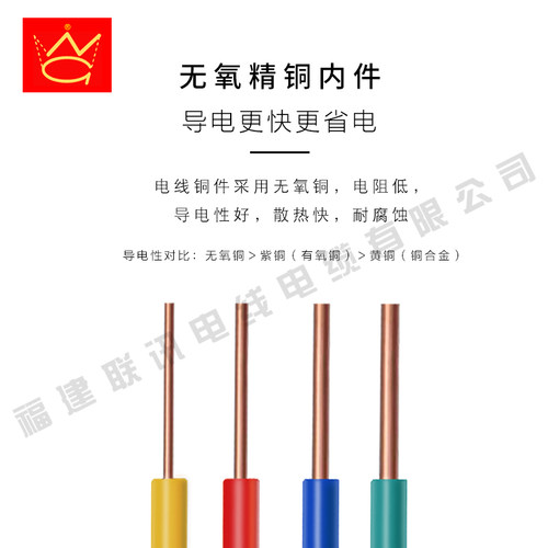 国标单芯电线2.5/4平方无氧铜家装BVR家用单股线1.5/6纯铜BV硬线