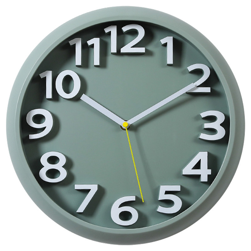 简约电波钟自动对时尚挂钟客厅家用2022新款网红免打孔挂墙时钟表