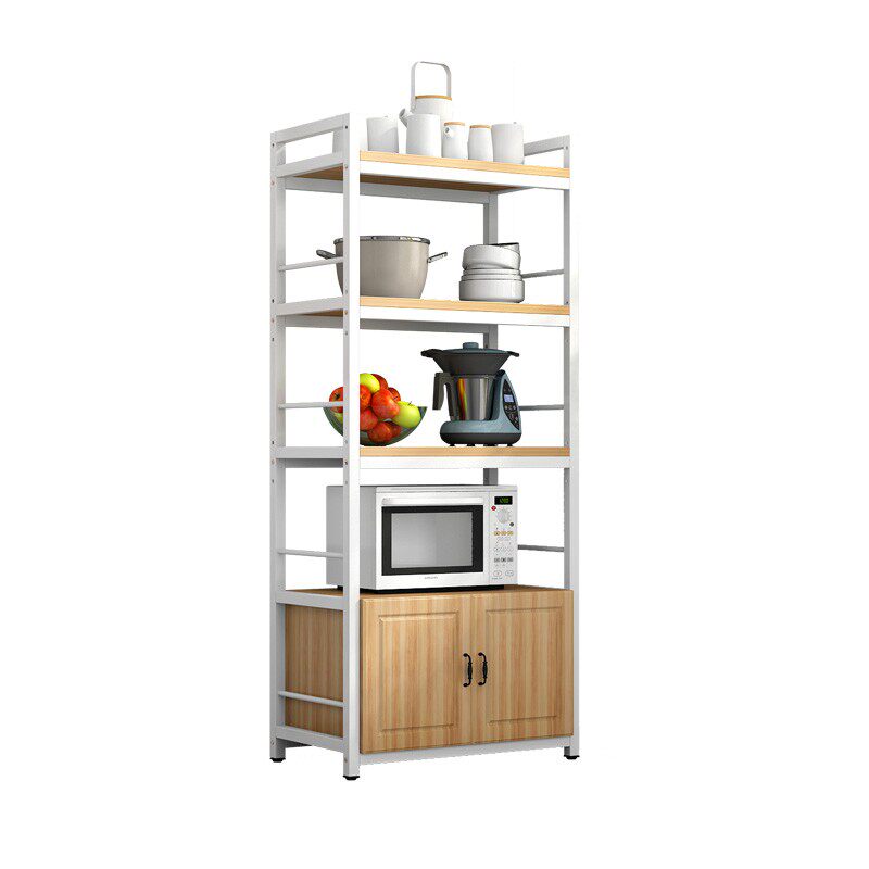 厨房置物柜落地式微波炉烤箱收纳架家用多层多功能储物架杂物柜