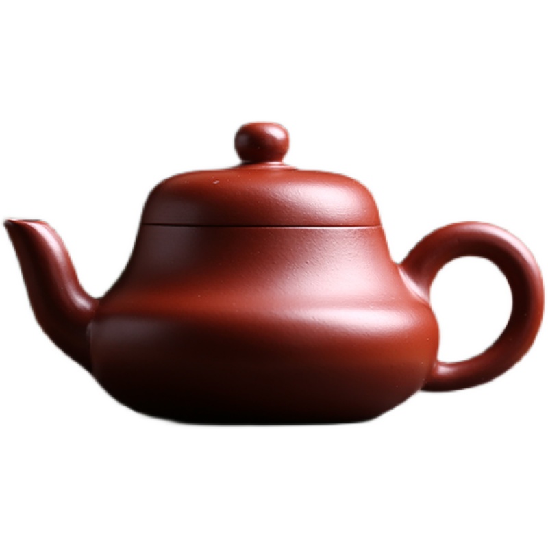 紫砂壶原矿大红袍朱泥小容量泡茶壶全手工梨壶小壶小品君德思婷壶