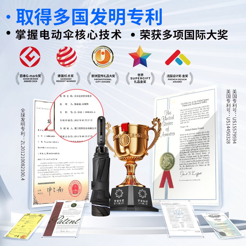 【电动反向不湿车】反向电动w一键全开收自动折叠晴雨两用遮阳雨