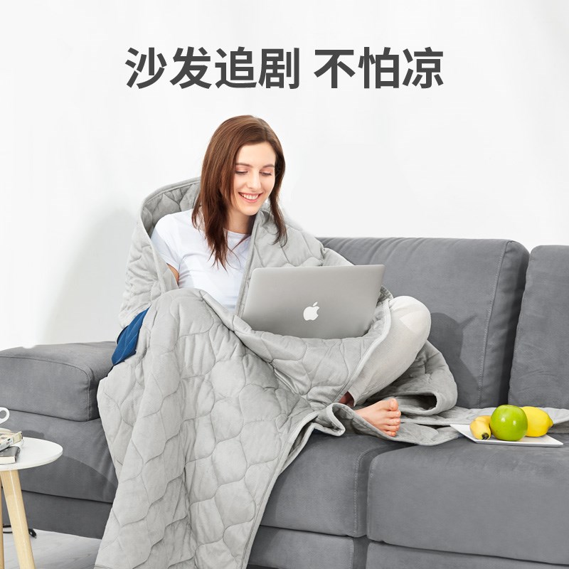 佳奥多功能抱枕被子办公室两用午D睡毯子靠枕四季小被子二合一