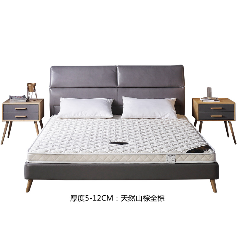 联乐棕床垫全山棕棕榈偏硬粽垫1.8m双人1.5米可定制袋装弹簧床垫