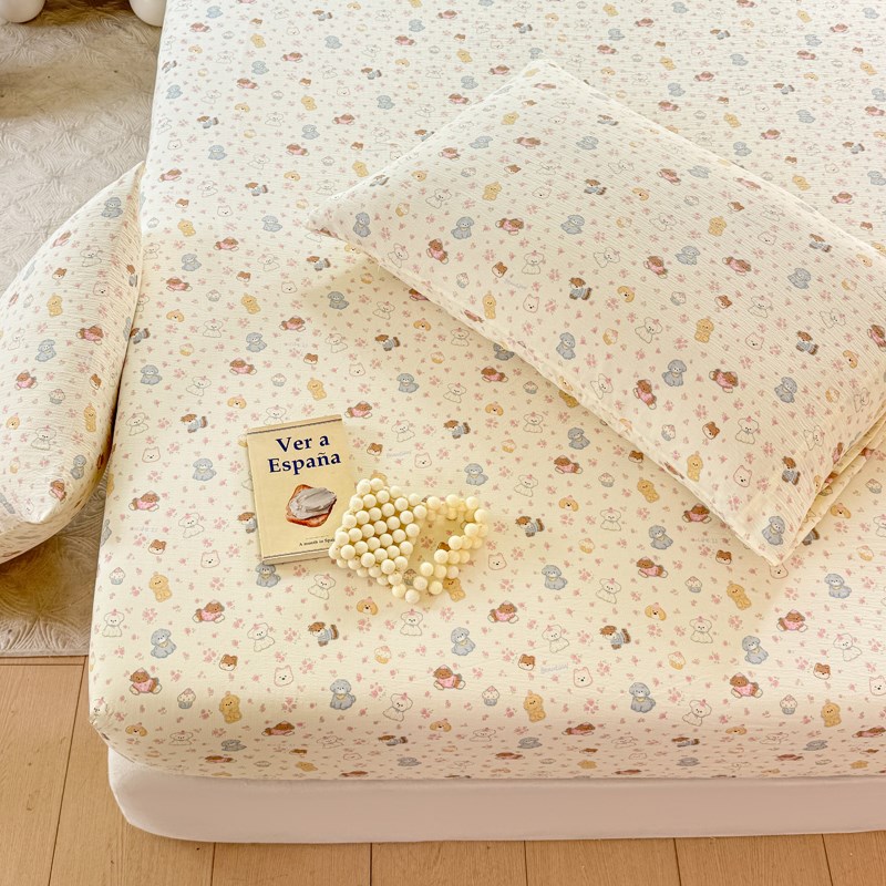 跑量款!!2025新款A类云感棉双层纱床笠超柔超软-一比一