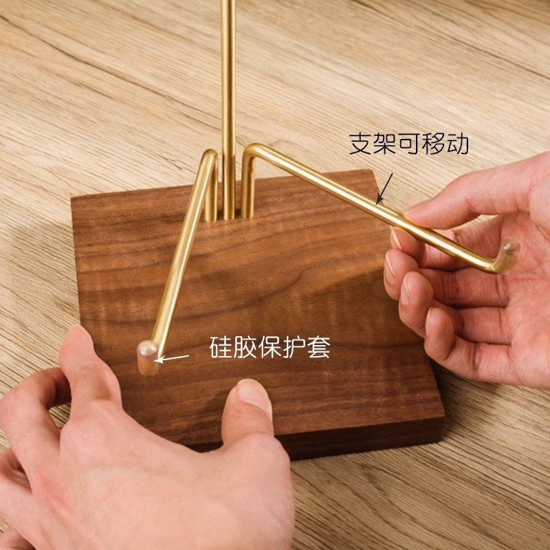 实木盘子支架展示架瓷盘器盏碟工艺品圆形摆件陈列架子平安扣底座