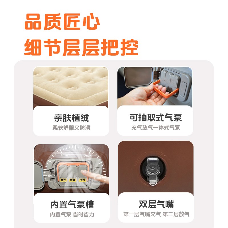 气垫床打地铺加厚懒人床垫全自动气垫床单人折叠户外露营充气床垫