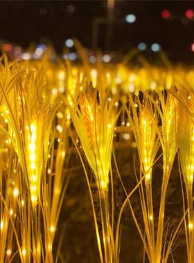 太阳能led发光麦穗灯水稻灯户外防水园林亮化工程装饰插地草坪灯