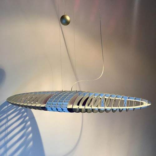 意大利文艺复兴餐厅吧台吊灯太空飞船店铺客厅椭圆中古彩色装饰灯