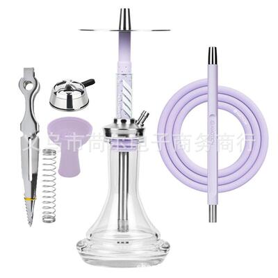 热销中号铝合金单管水烟壶Hookah