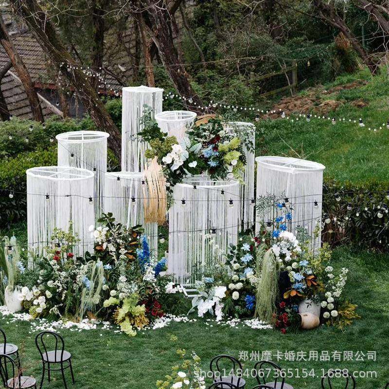 新款婚庆铁艺道具圆环线帘吊顶背景架子婚礼装饰花艺布置舞台摆件,智能设备,其他智能设备,淘宝优惠券,粉丝福利购,淘宝优惠卷