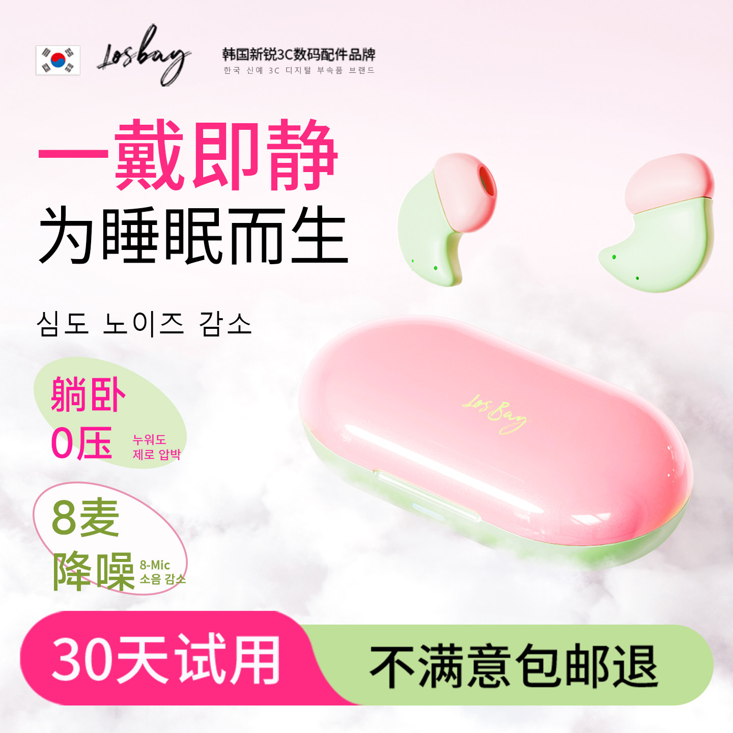 ��������LosBay˯�����������������2026�¿������������߲�˯�� �����ɶ�ح����2.5g����˯��ѹ��?�������?����������?�������?88H�������� 148.8Ԫ(������)