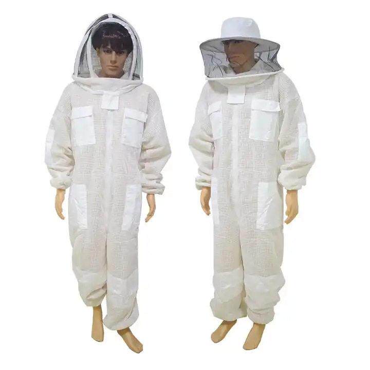 3层专业蜜蜂套装通风养蜂人服装可拆卸蜜蜂保护套装养蜂服