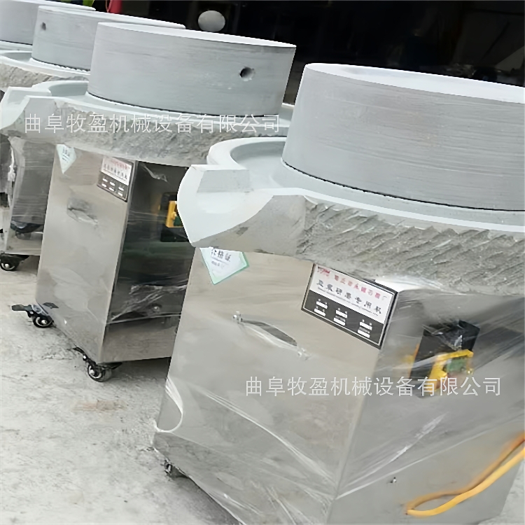 电动鲜玉米煎饼糊做豆腐机器多功能磨面粉机老式传统豆浆石磨机
