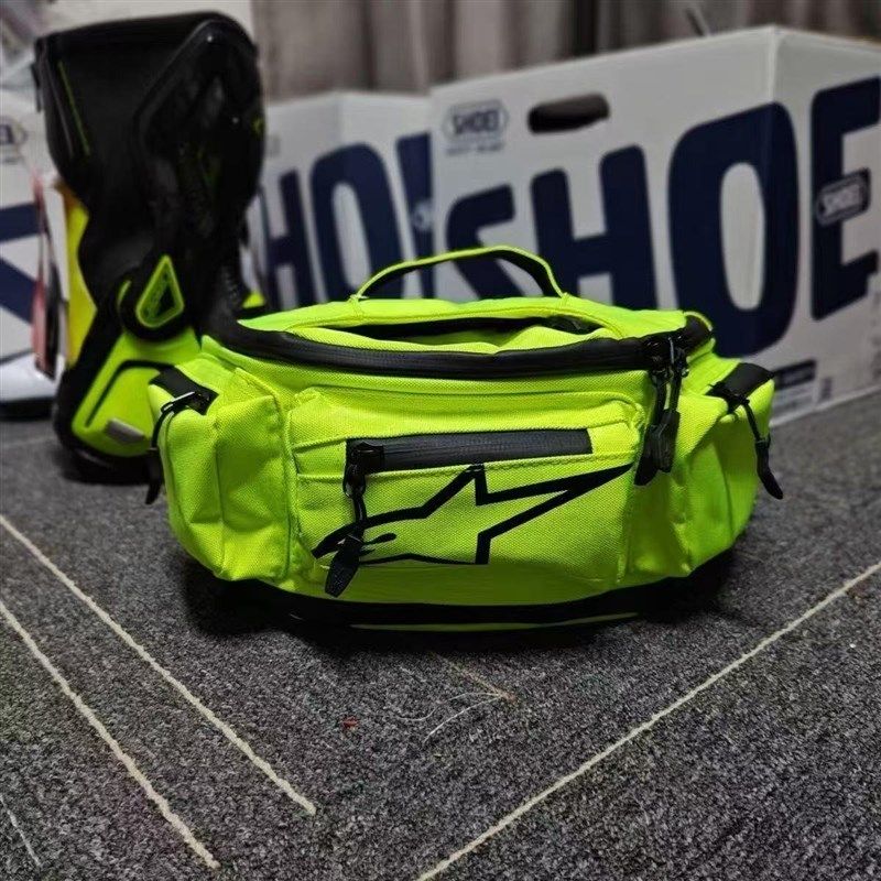 A星摩托车斜挎防雨水骑行腰包休闲摩旅公路骑士斜挎腰包橙色绿色