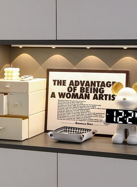 高级暴力熊摆件i小众奶油风客厅玄关家居装饰品进门口桌面钥匙收