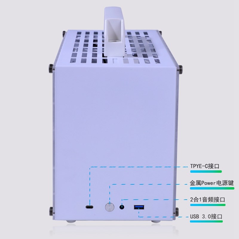 魔神M49小机箱迷你风冷A4 itx透明长显卡335MKM S400闪鳞K49 10升