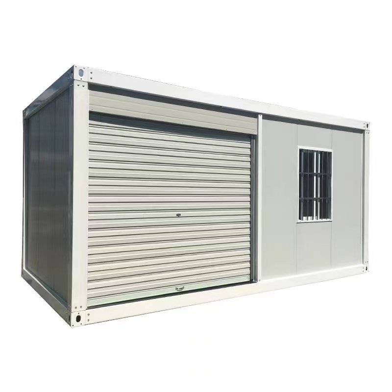 定制户外住人集装箱房简易移动临时办公室彩钢房工地宿舍门禁箱