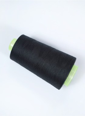 家用缝纫机线拷边40o2缝衣线宝塔形家用缝纫线涤纶线DIY黑色白色