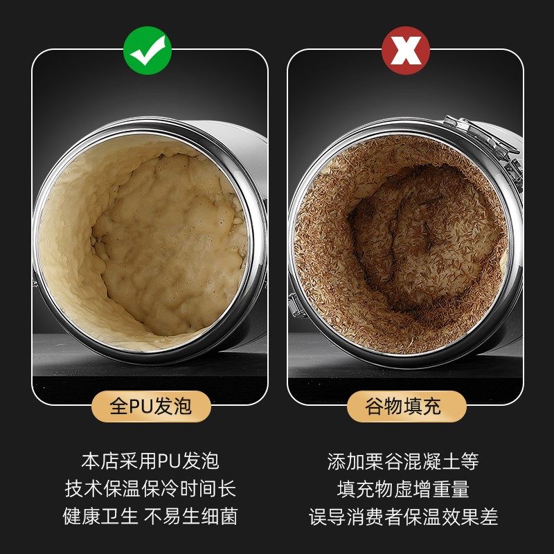 保温桶304不锈钢商用大容量摆摊汤粥豆浆奶茶装冰粉桶食堂汤桶316
