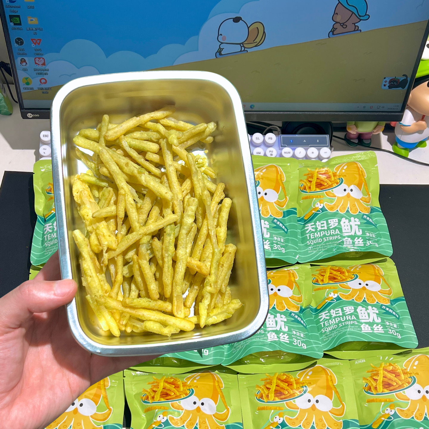 舟山特产天妇罗鱿鱼丝小包装芥末味椒麻辣味追剧下酒休闲网红零食
