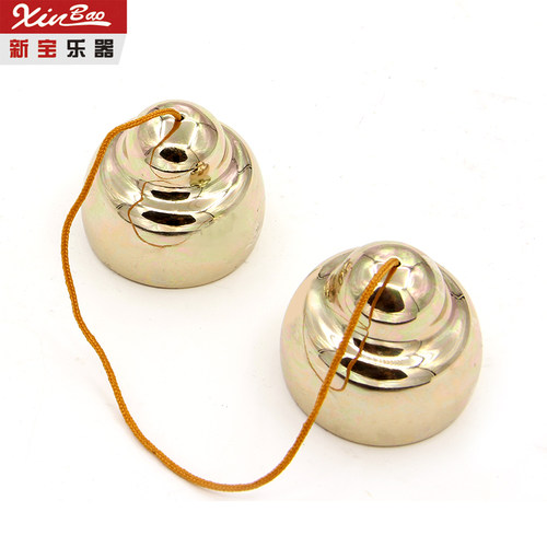 新宝铜制碰铃碰钟加厚响铜剧团专业款甩子剧团乐队撞铃民族乐器